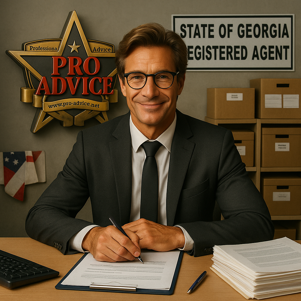 Registered agent office for Professional Advice LLC in Georgia